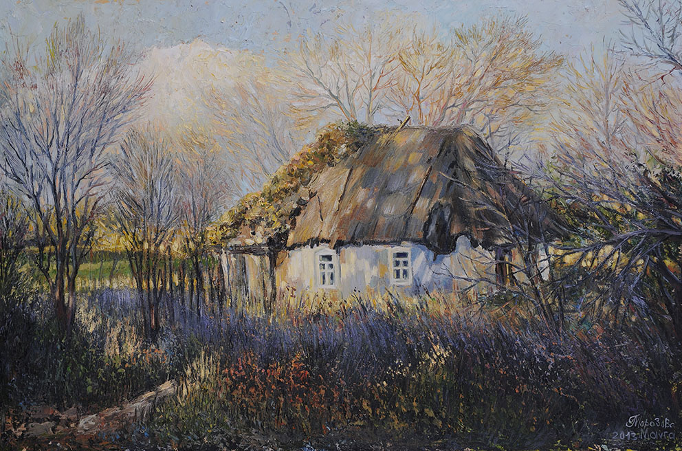 «Остання осінь настає». 2013. Полотно, олія, мастихін